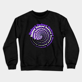 Undead, bauhaus band lyrics art swirl effect Crewneck Sweatshirt